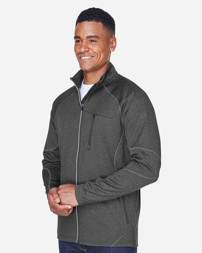 North End Men's Gravity Performance Fleece Jacket 88174 #colormdl_Carbon Heather