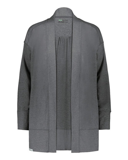 Holloway Women's Eco Revive™ Ventura Cardigan 223705 #color_Carbon Heather