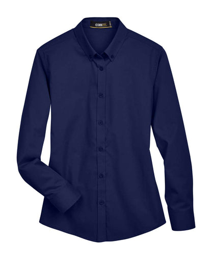 CORE365 Women's Operate Twill Shirt 78193 #color_Classic Navy