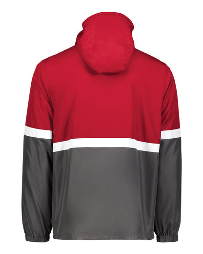 Holloway Men's Turnabout Reversible Hooded Jacket 229587 #color_Scarlet/ Carbon