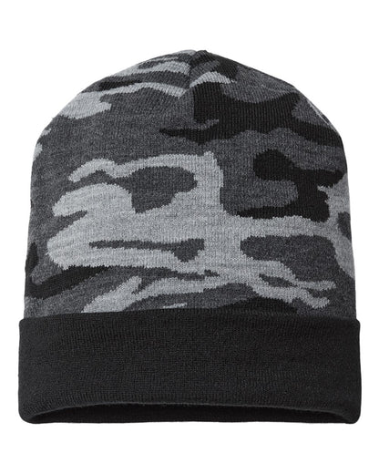 CAP AMERICA USA-Made Camo Cuffed Beanie RKC12 #color_Urban Camo