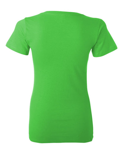BELLA + CANVAS Women’s Jersey Deep V-Neck Tee 6035 #color_Neon Green