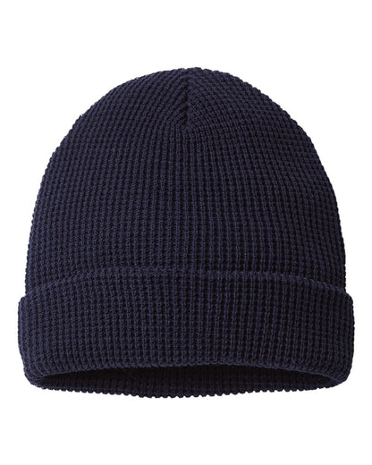 Richardson Waffle Cuffed Beanie 146R #color_Navy