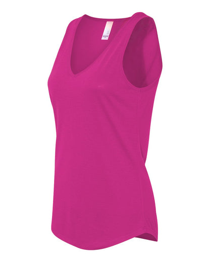 BELLA + CANVAS Women's Flowy V-Neck Tank 8805 #color_Berry