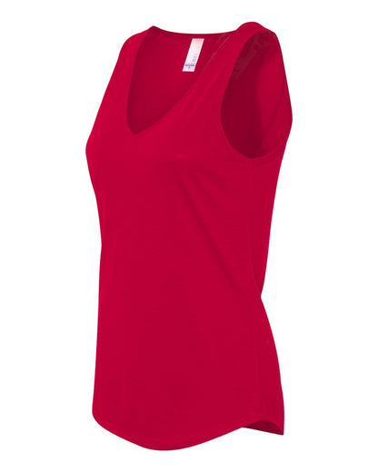 BELLA + CANVAS Women's Flowy V-Neck Tank 8805 #color_Red