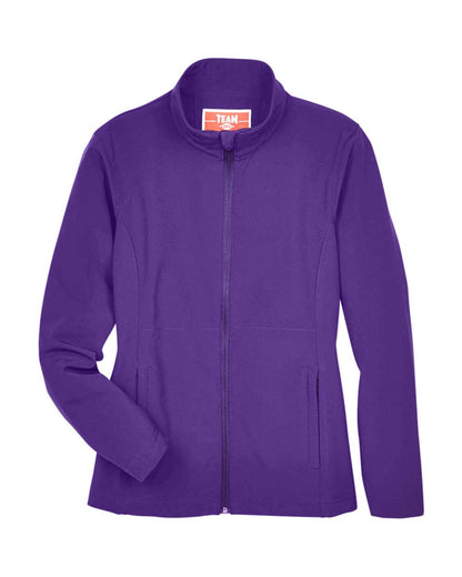 Team 365 Women's Leader Soft Shell Jacket TT80W #color_Sport Purple