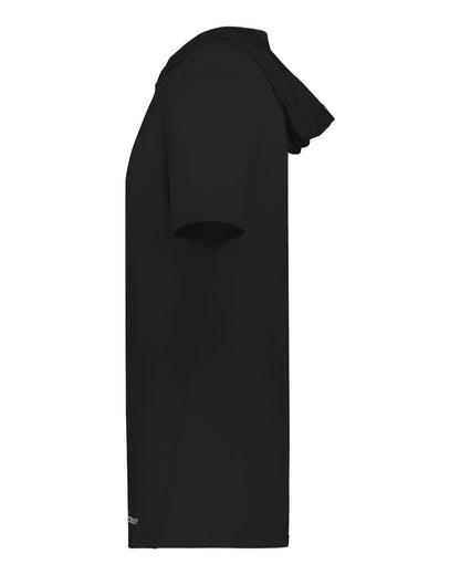Holloway Men's Hooded T-Shirt Powered by Coolcore 222142 #color_Black