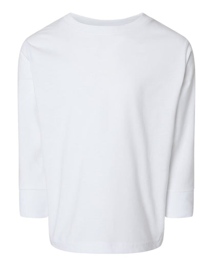 Rabbit Skins Toddler Fine Jersey Long Sleeve Tee 3302 #color_White
