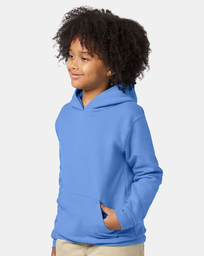Hanes Youth EcoSmart® Hooded Sweatshirt P473 #colormdl_Carolina Blue