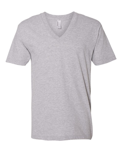 American Apparel Unisex Fine Jersey V-Neck Tee 2456W #color_Heather Grey