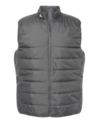 Adidas Men's Puffer Full-Zip Vest A572 #color_Grey Five