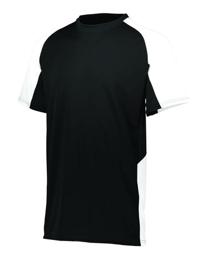 Augusta Sportswear Youth Cutter Jersey 1518 #color_Black/ White