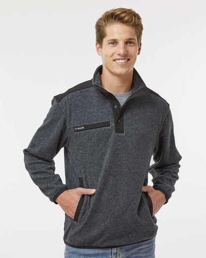 DRI DUCK Ranger Melange Fleece Pullover 7353 #colormdl_Charcoal