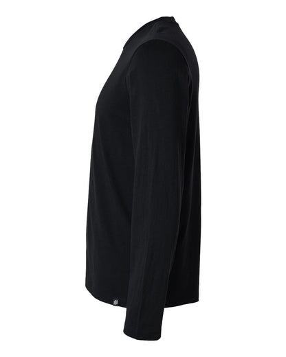 Jaanuu Men's RegenX Cotton Underscrub Long Sleeve T-Shirt M30002U #color_Black