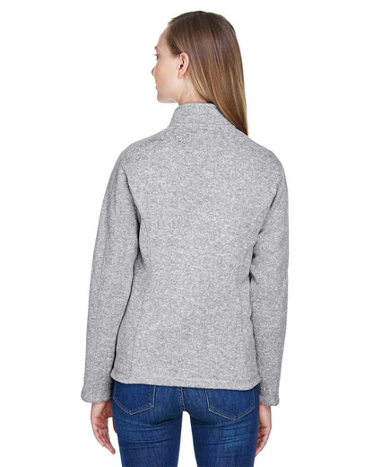 Devon & Jones Women's Bristol Full-Zip Sweater Fleece Jacket DG793W #colormdl_Grey Heather