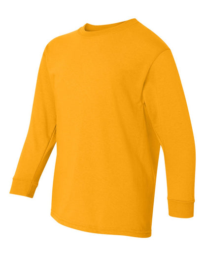 Gildan Heavy Cotton™ Youth Long Sleeve T-Shirt 5400B #color_Gold