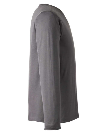 Harriton Unisex Charge Snag and Soil Protect Long Sleeve T-Shirt M118L #color_Dark Charcoal