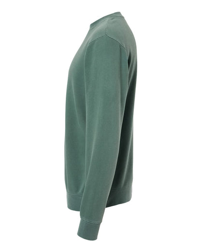 Independent Trading Co. Unisex Midweight Pigment-Dyed Crewneck Sweatshirt PRM3500 #color_Pigment Alpine Green