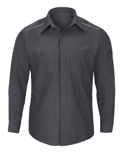 Red Kap Men's Tall Pro Airflow Long Sleeve Work Shirt SP3AT #color_Charcoal