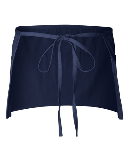 Q-Tees Waist Apron with Pockets Q2115 #color_Navy