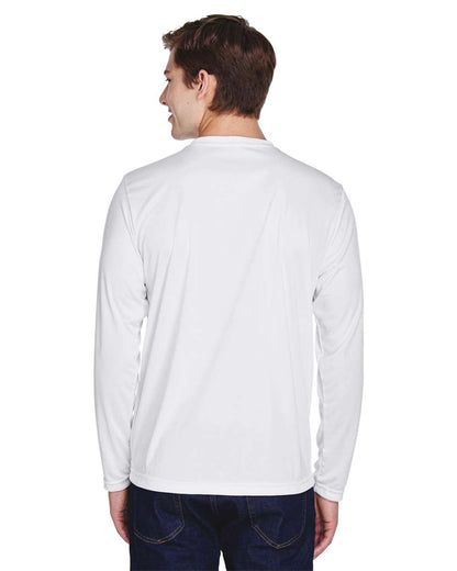 Team 365 Men's Zone Performance Long Sleeve T-Shirt TT11L #colormdl_White