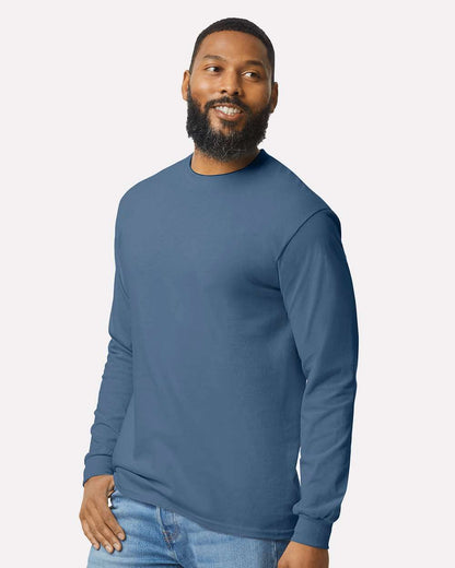 Gildan Unisex Heavy Cotton™ Long Sleeve T-Shirt 5400 #colormdl_Indigo Blue