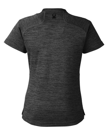 Spyder Women's Mission Blade Collar Polo S17980 #color_Black Jasper