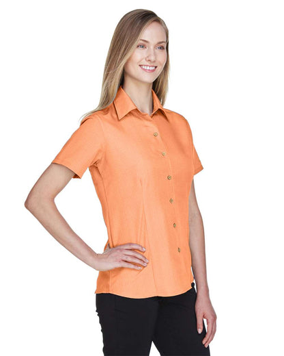 Harriton Women's Barbados Textured Camp Shirt M560W #colormdl_Nectarine