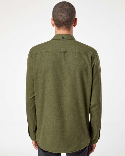Burnside Men's Solid Flannel Shirt 8200 #colormdl_Army