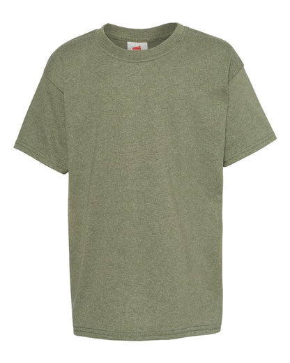 Hanes Ecosmart™ Youth T-Shirt 5370 #color_Heather Green