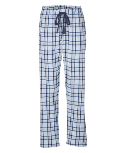 Boxercraft Women's Haley Flannel Pants BW6620 #color_Heritage Carolina Blue Plaid