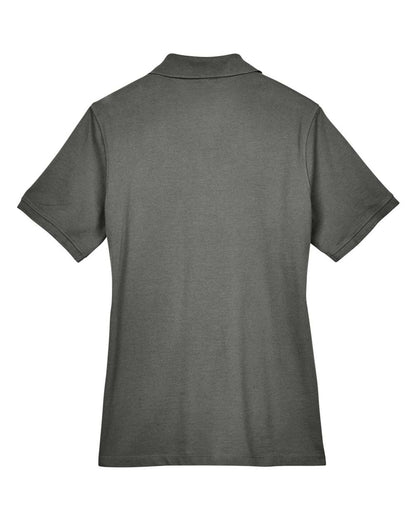 Harriton Women's Easy Blend Polo M265W #color_Charcoal