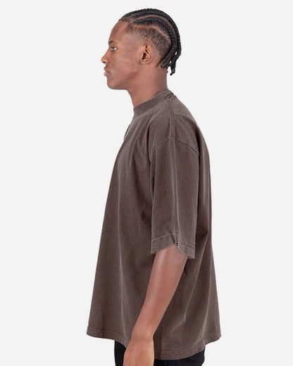 Shaka Wear Unisex Garment-Dyed Drop-Shoulder T-Shirt SHGDD #colormdl_Mocha