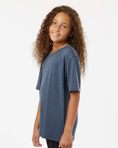 AllPro Youth Pro-Lock Performance T-Shirt 48000Y #colormdl_Heather Navy