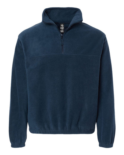 Burnside Polar Fleece Quarter-Zip Pullover 3052 #color_Navy