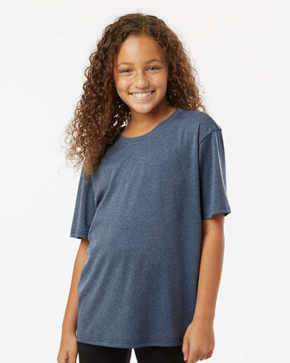 AllPro Youth Pro-Lock Performance T-Shirt 48000Y #colormdl_Heather Navy