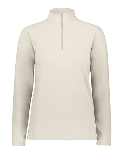 Augusta Sportswear Women's Eco Revive™ Micro-Lite Fleece Quarter-Zip Pullover 6864 #color_Oyster