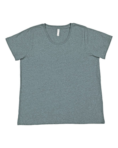LAT Women's Curvy Collection Fine Jersey Tee 3816 #color_Ice Blackout