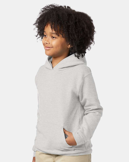 Hanes Youth EcoSmart® Hooded Sweatshirt P473 #colormdl_Ash