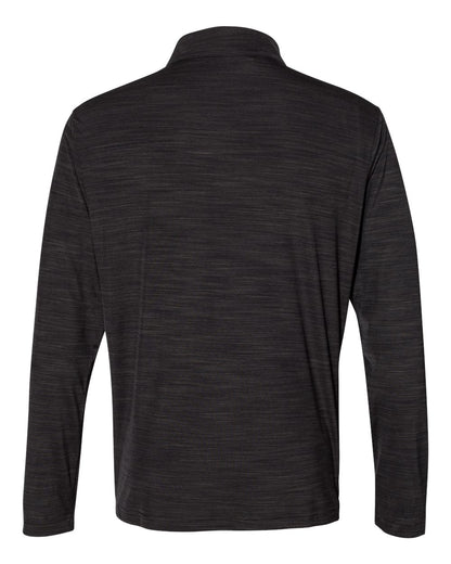 Adidas Men's Lightweight Mélange Quarter-Zip Pullover A475 #color_Black Melange