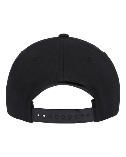 YP Classics Retro Cotton Blend Trucker Snapback Cap 5079 #color_Black