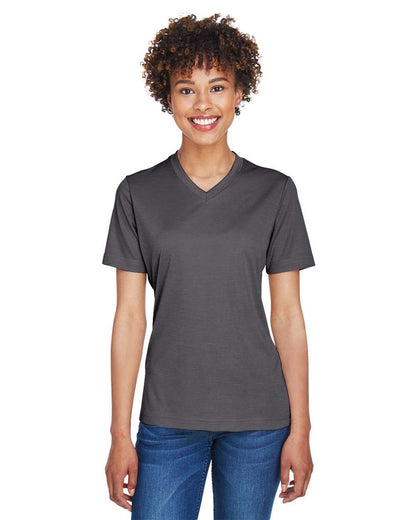 Team 365 Women's Sonic Heather Performance T-Shirt TT11HW #colormdl_Dark Grey Heather