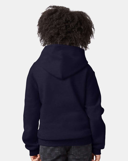 Champion Youth Powerblend® Hooded Sweatshirt S790 #colormdl_Navy