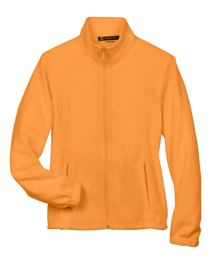 Harriton Women's Full-Zip Fleece M990W #color_Safety Orange
