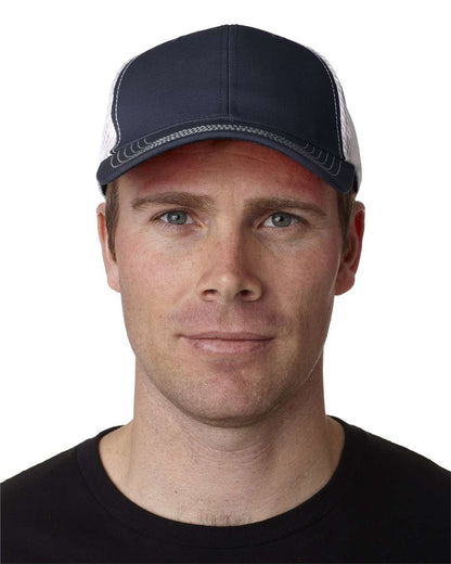 Adams Headwear Fairway Cap FA102 #colormdl_Navy/ White