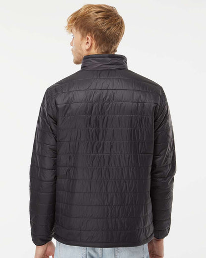 Independent Trading Co. Men's Puffer Jacket EXP100PFZ #colormdl_Black