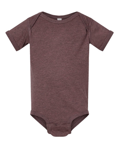 Rabbit Skins Infant Fine Jersey Bodysuit 4424 #color_Sangria Blackout