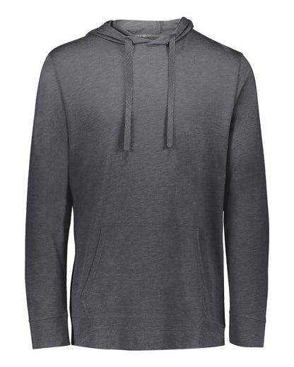 Holloway Men's Repreve® Eco Hooded Sweatshirt 222577 #color_Carbon Heather