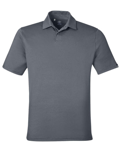 Under Armour Men's Recycled Polo 1383255 #color_Castlerock/ White