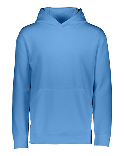 Augusta Sportswear Youth Wicking Fleece Hooded Sweatshirt 5506 #color_Columbia Blue